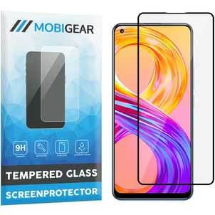 Mobigear Premium Realme 8 Pro Verre trempé Protection d'écran - Compatible Coque - Noir