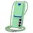 Mobigear Lanyard Card Samsung Galaxy S26 Silicone Coque avec cordon et porte-cartes - Vert