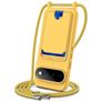 Mobigear Lanyard Card Google Pixel 11 Pro XL Coque avec cordon en Silicone et Porte-Cartes - Jaune