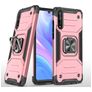 Mobigear Armor Ring Huawei P Smart S Plastique rigide Coque arrière Antichoc avec bague de maintien - Rose doré