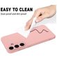 Mobigear Rubber Touch Coque Samsung Galaxy S25 FE Coque arrière en Silicone - Rose