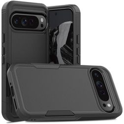 Mobigear Heavy Armor Coque Google Pixel 9 Pro XL Coque arrière Rigide Anti-Chocs - Noir