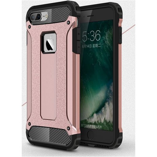Mobigear Outdoor Coque iPhone 8 Plus Coque arrière Rigide Anti-Chocs - Rose doré