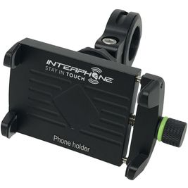 Interphone Aluminum Motocrab Support Vélo / Moto Guidon Pince Universel - Noir Interphone Aluminum Motocrab Support Vélo / Moto Guidon Pince Universel - Noir