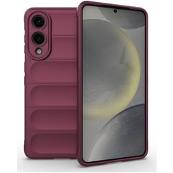 Mobigear Bumpy Coque Samsung Galaxy S25 Edge Coque arrière en TPU Souple - Rouge