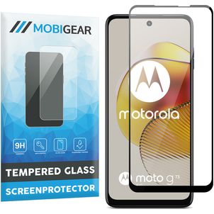 Mobigear Premium Motorola Moto G73 5G Verre trempé Protection d'écran - Compatible Coque - Noir