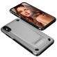 Mobigear Slim Armor Coque iPhone XS Max Coque arrière Rigide Anti-Chocs - Argent