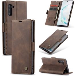 Caseme 013 Housse Samsung Galaxy Note 10 Etui Porte-Monnaie - Marron