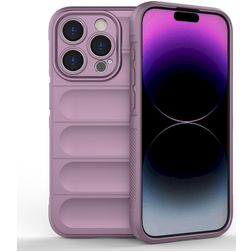 Mobigear Bumpy Coque iPhone 15 Pro Coque arrière en TPU Souple - Violet