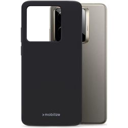 Mobilize Rubber Gelly Coque Realme GT 7 Pro Coque arrière en TPU Souple - Noir