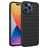 Mobigear Woven Coque iPhone 14 Pro Coque arrière en TPU Souple - Noir