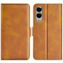 Mobigear Slim Magnet Housse Samsung Galaxy S25 Edge Etui Porte-Monnaie - Cognac