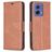 Mobigear Excellent Housse Motorola Moto G85 Etui Porte-Monnaie - Marron