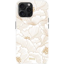 MIO iPhone 15 Pro MagSafe Plastique rigide Coque arrière - White Roses