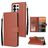 Mobigear Wallet Housse Samsung Galaxy S26 Ultra Etui Porte-Monnaie - Marron