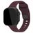 Mobilize Sports Bracelet Silicone Apple Watch Fermeture à clou et passant - 42/41/40/38 mm - Bordeaux