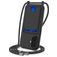 Mobigear Lanyard Card iPhone 16 Plus Coque avec cordon en Silicone et Porte-Cartes - Noir