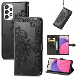 Mobigear Mandala Housse Samsung Galaxy A33 Etui Porte-Monnaie - Noir