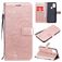 Mobigear Butterfly Housse Samsung Galaxy A21s Etui Porte-Monnaie - Rose doré