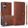 Mobigear Wallet Housse iPhone 16 Etui avec Coque Détachable Porte-Monnaie - Marron