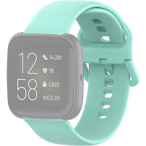 Mobigear Sport Buckle Bracelet Silicone Fitbit Versa 2 Fermeture boucle ardillon - Turquoise