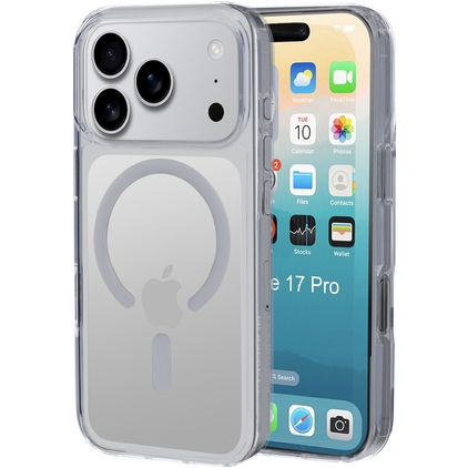 Mobiparts Hardcover Transparent iPhone 17 Pro MagSafe Plastique rigide Coque arrière - Transparent