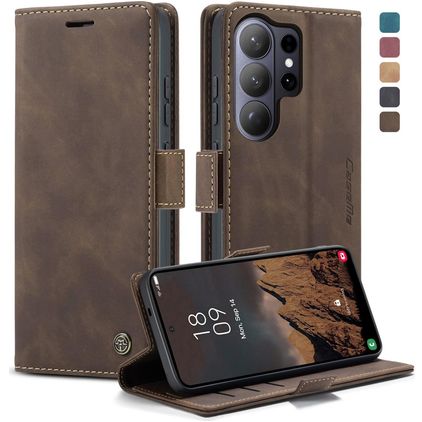 CaseMe 013 Housse Samsung Galaxy S26 Ultra Etui Porte-Monnaie - Coffee