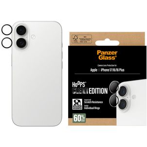 PanzerGlass Hoops iPhone 17 Verre trempé Protection Objectif Caméra - Compatible Coque