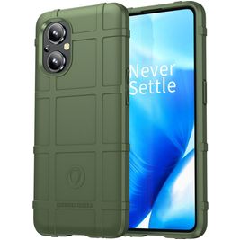 Mobigear Rugged Shield Coque OPPO Reno 7 Lite Coque arrière en TPU Souple Anti-Chocs - Vert