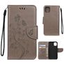 Mobigear Flowers Housse iPhone 11 Etui Porte-Monnaie - Gris