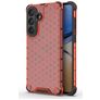 Mobigear Honeycomb Coque Samsung Galaxy S26 Plus Coque arrière Rigide Anti-Chocs - Rouge