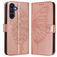 Mobigear Flowers Housse Samsung Galaxy A17 Etui Porte-Monnaie - Rose doré