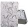 Mobigear Tri-Fold Marble Coque iPad 9 (2021) Etui + Porte-crayon - Gris