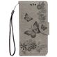 Mobigear Butterfly Housse Motorola Moto G5 Plus Etui Porte-Monnaie - Gris