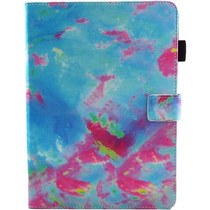 Mobigear Marble iPad 6 (2018) Étui - Bleu / Rose