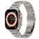 Mobigear Amsterdam Bracelet Acier Apple Watch Fermeture boucle déployante - 42/41/40/38 mm - Titane