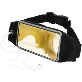 Mobiparts Comfort Fit Belt Brassard Téléphone Samsung Galaxy A22 5G Ceinture Coque de Sport en Neoprène - Noir