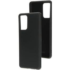 Mobiparts Coque Samsung Galaxy A72 Coque arrière en Silicone - Noir