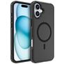 Mobigear Traveller Coque iPhone 16 Plus MagSafe Coque arrière Rigide Anti-Chocs - Noir