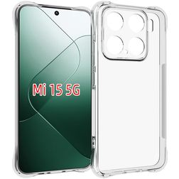 Mobigear Cushion Coque Transparente Xiaomi 15 Coque arrière en TPU Souple - Transparent
