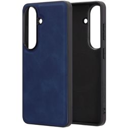 Mobiparts Classic Coque Samsung Galaxy S26 MagSafe Coque arrière en TPU,Similicuir - Sapphire Blue