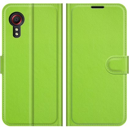 Mobigear Classic Housse Samsung Galaxy Xcover 5 Etui Porte-Monnaie - Vert