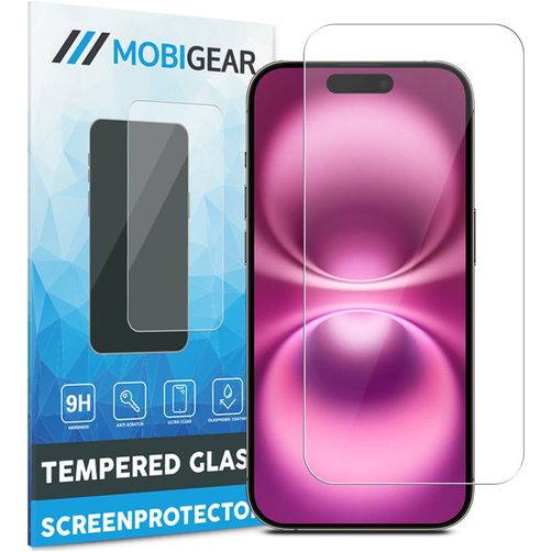 Mobigear iPhone 16 Verre trempé Protection d'écran - Compatible coque