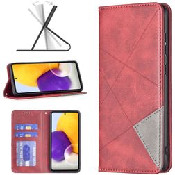 Mobigear Rhombus Slim Housse Samsung Galaxy A73 Etui - Rouge