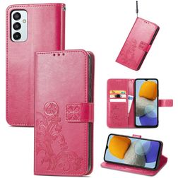 Mobigear Clover Housse Samsung Galaxy M23 Etui Porte-Monnaie - Magenta