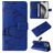Mobigear Butterfly Housse iPhone 16 Pro Max Etui Porte-Monnaie - Bleu