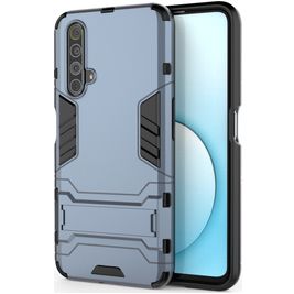 Mobigear Armor Stand Coque Realme X50 Coque arrière Rigide Anti-Chocs avec Support Amovible - Bleu