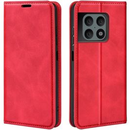 Mobigear Retro Slim Housse OnePlus 10 Pro Etui Porte-Monnaie - Rouge
