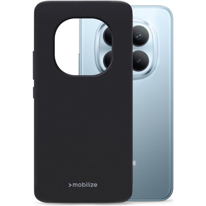 Mobilize Rubber Gelly Coque Xiaomi Redmi Note 17 Pro Plus Coque arrière en TPU Souple - Noir