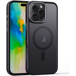 Mobigear Shockproof Coque iPhone 16 Pro MagSafe Coque arrière Rigide - Noir